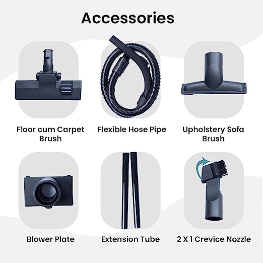 Inalsa Vacuum Cleaner Gusto Pro-1200W with Powerful Blower Function and 1.5L Reusable Cloth Dust Bag, Powerful 16KPA Suction, Lightweight & Compact, (Red/Black) Inalsa Vacuum Cleaner Gusto Pro-1200W with Powerful Blower Function and 1.5L Reusable Cloth Dust Bag, Powerful 16KPA Suction, Lightweight & Compact, (Red/Black)